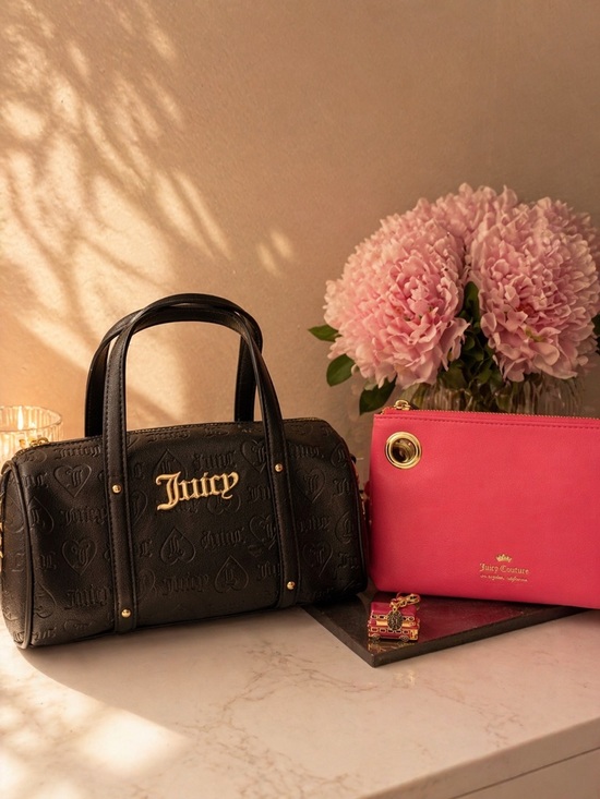 Juicy Couture Accessories - Juicy Couture Shoulder Bag & Make Up Pouch Lot